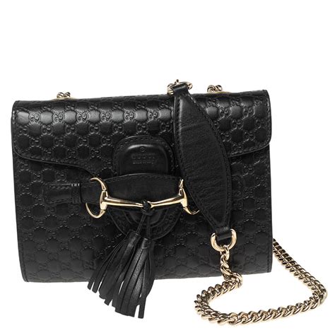 Gucci Emily Microguccissima Leather Chain Shoulder Bag on 